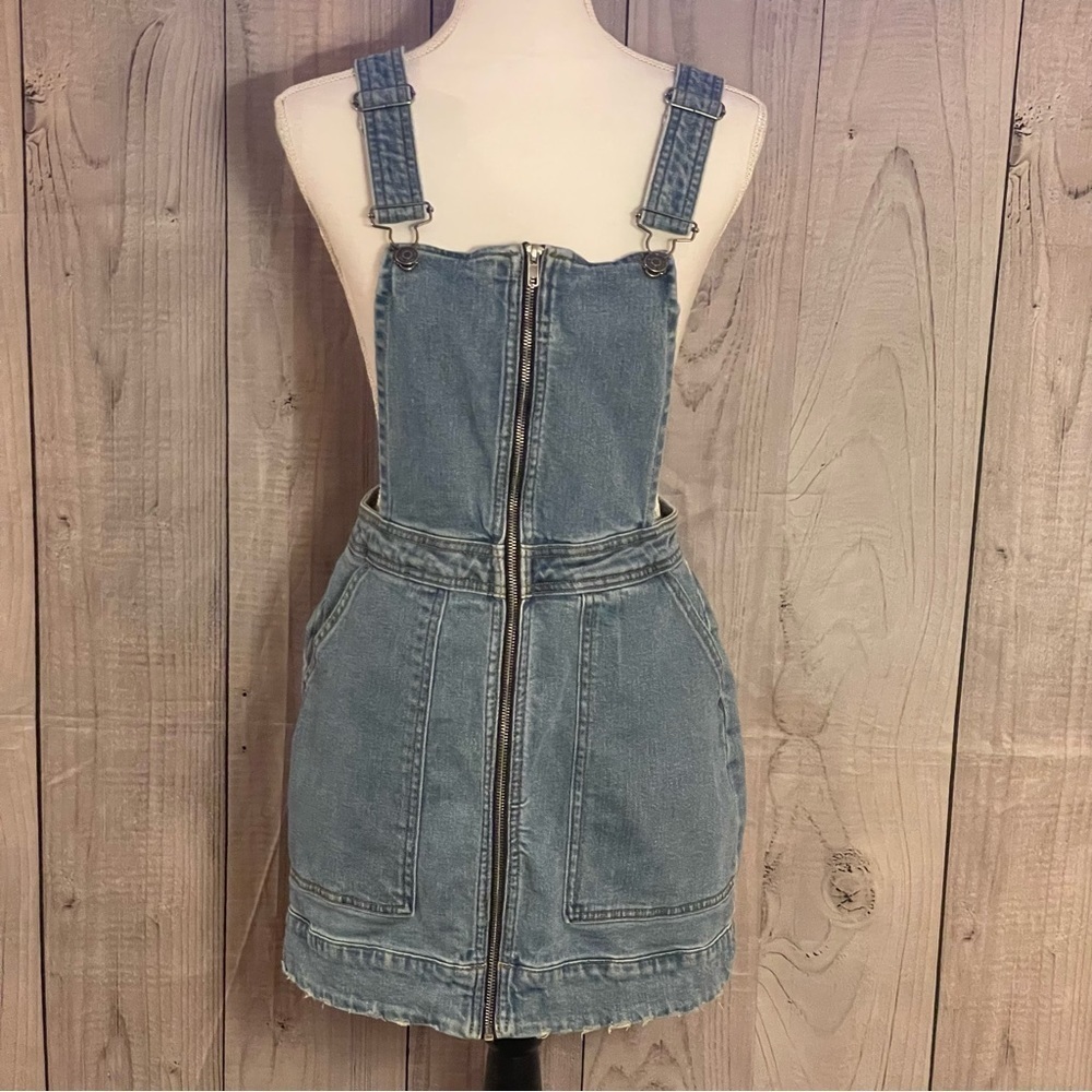 Wild Fable Overall Jean Mini Skirt, Small
